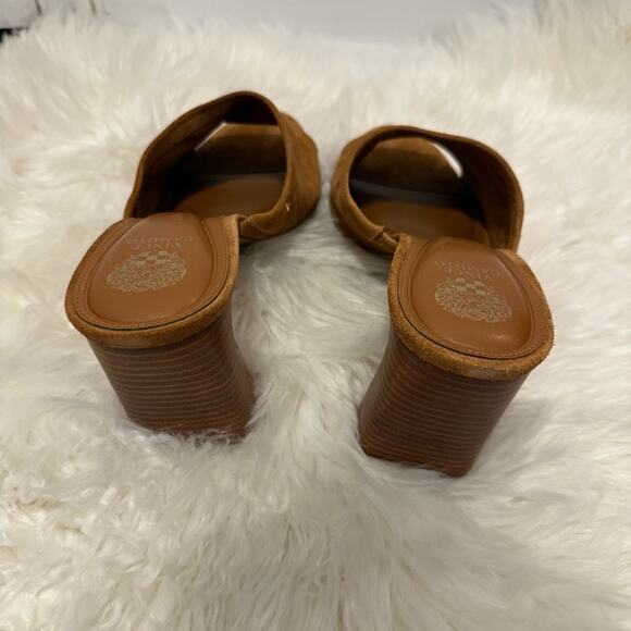 Vince Camuto Brown Suede Mules - Picture 5 of 8